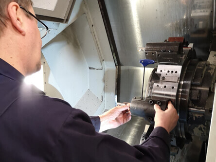flange vertical bores